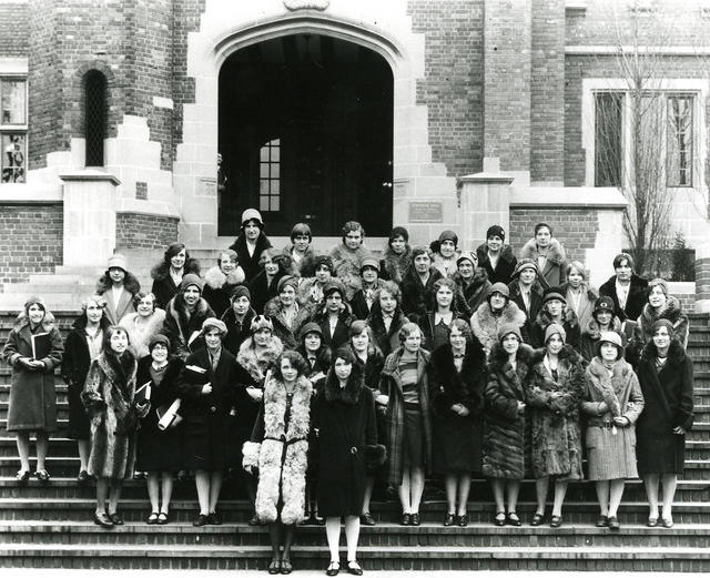 Women Outside Pomerene